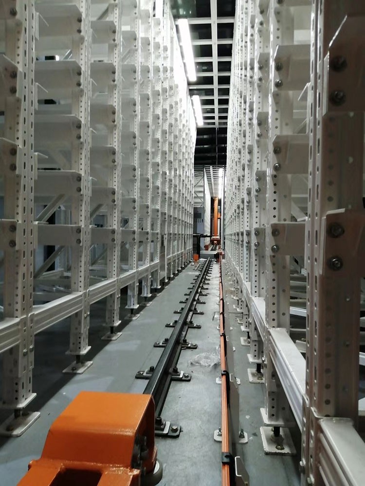 High rise ASRS racking system in warehouse High rise ASRS racking system in warehouse