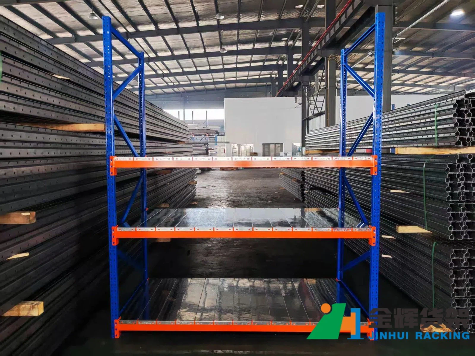 showing metal shelves structure testing and installation check showing metal shelves structure testing and installation check