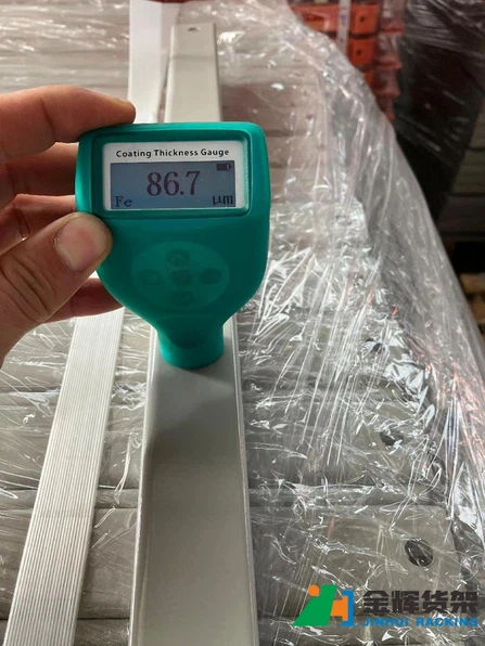 coating thickness measurement on warehouse rack upright frame coating thickness measurement on warehouse rack upright frame