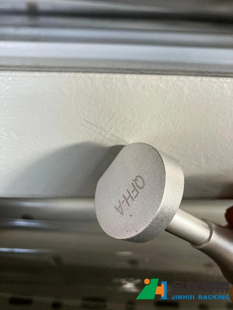 powder coating scratch resistance test on pallet racking surface powder coating scratch resistance test on pallet racking surface