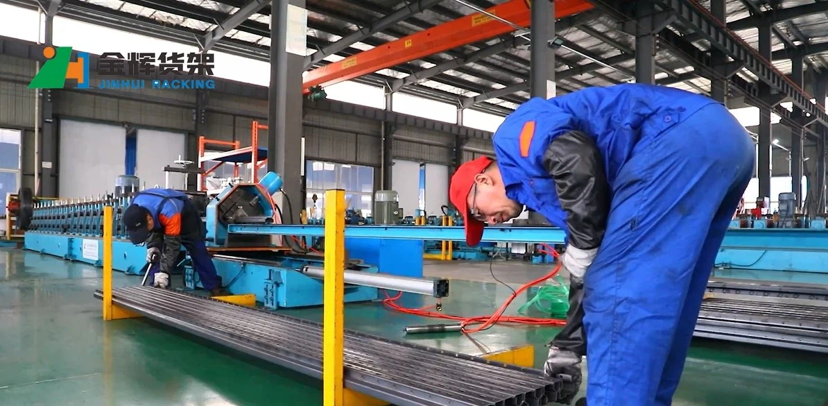 steel drive in pallet racking frames in factory production and assembly line steel drive in pallet racking frames in factory production and assembly line