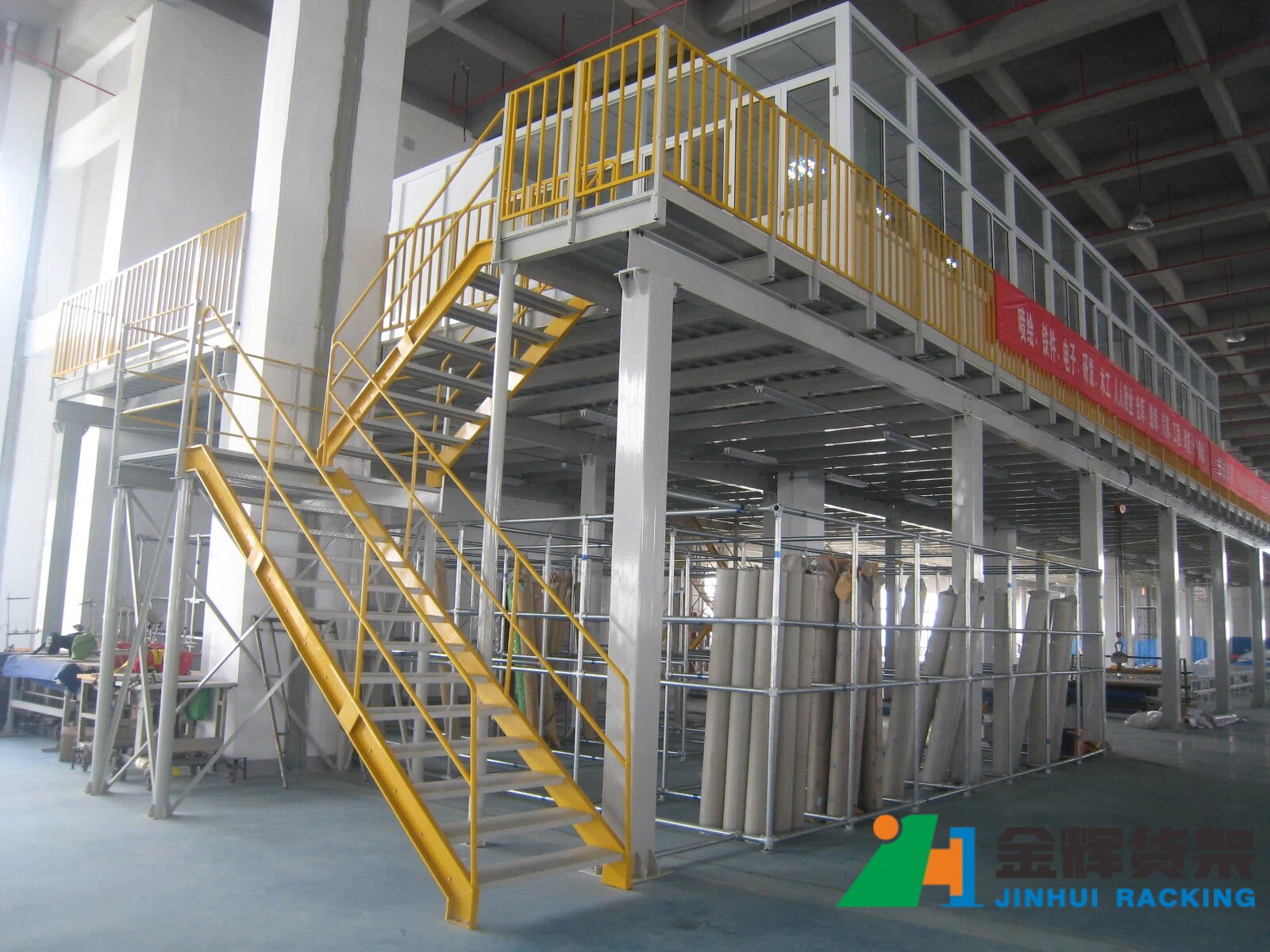 industrial steel platform structure inside warehouse industrial steel platform structure inside warehouse