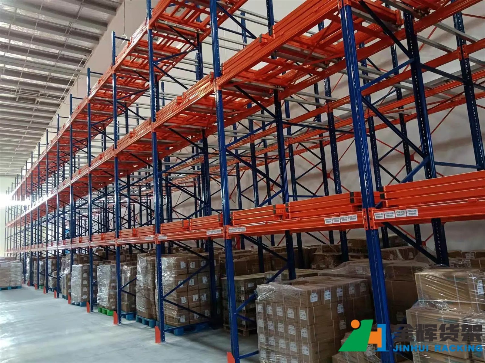 push back pallet rack system inside industrial warehouse push back pallet rack system inside industrial warehouse