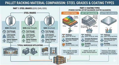 Pallet Racking Material & Steel Grade Comparison: Choosing the Best Material for Your Warehouse