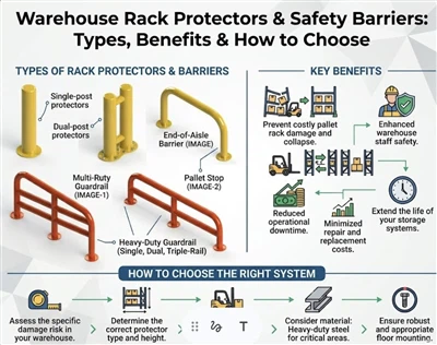 Warehouse Rack Protectors & Safety Barriers: Types, Benefits & How to Choose