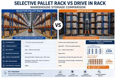 Selective Pallet Rack vs Drive In Rack: Which Is Better for Your Warehouse?
