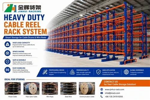 Heavy Duty Cable Reel Rack for Safe and Efficient Cable Drum Storage
