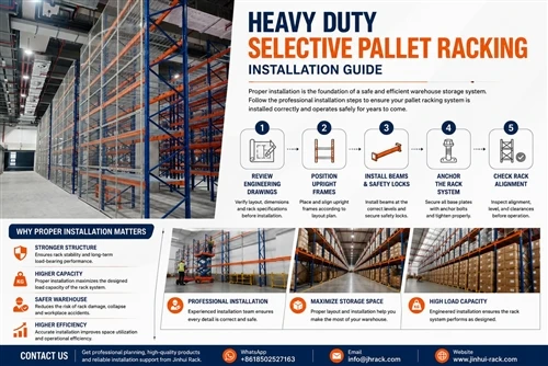 Warehouse Pallet Rack Installation Guide: How to Install Heavy Duty Selective Pallet Racking Safely