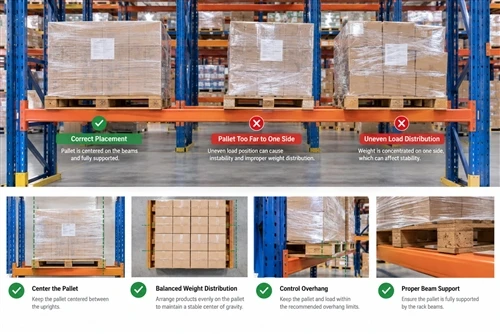 Pallet Rack Load Distribution: How to Place Pallets Correctly on Warehouse Racks