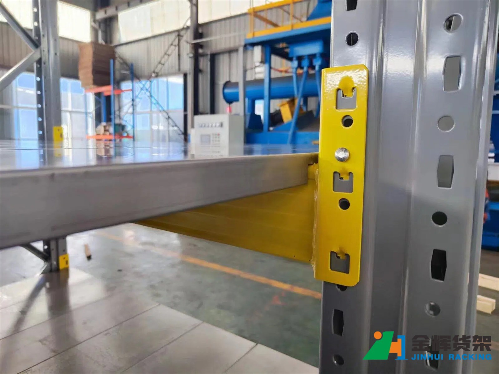 pallet rack frames beams and components close view pallet rack frames beams and components close view