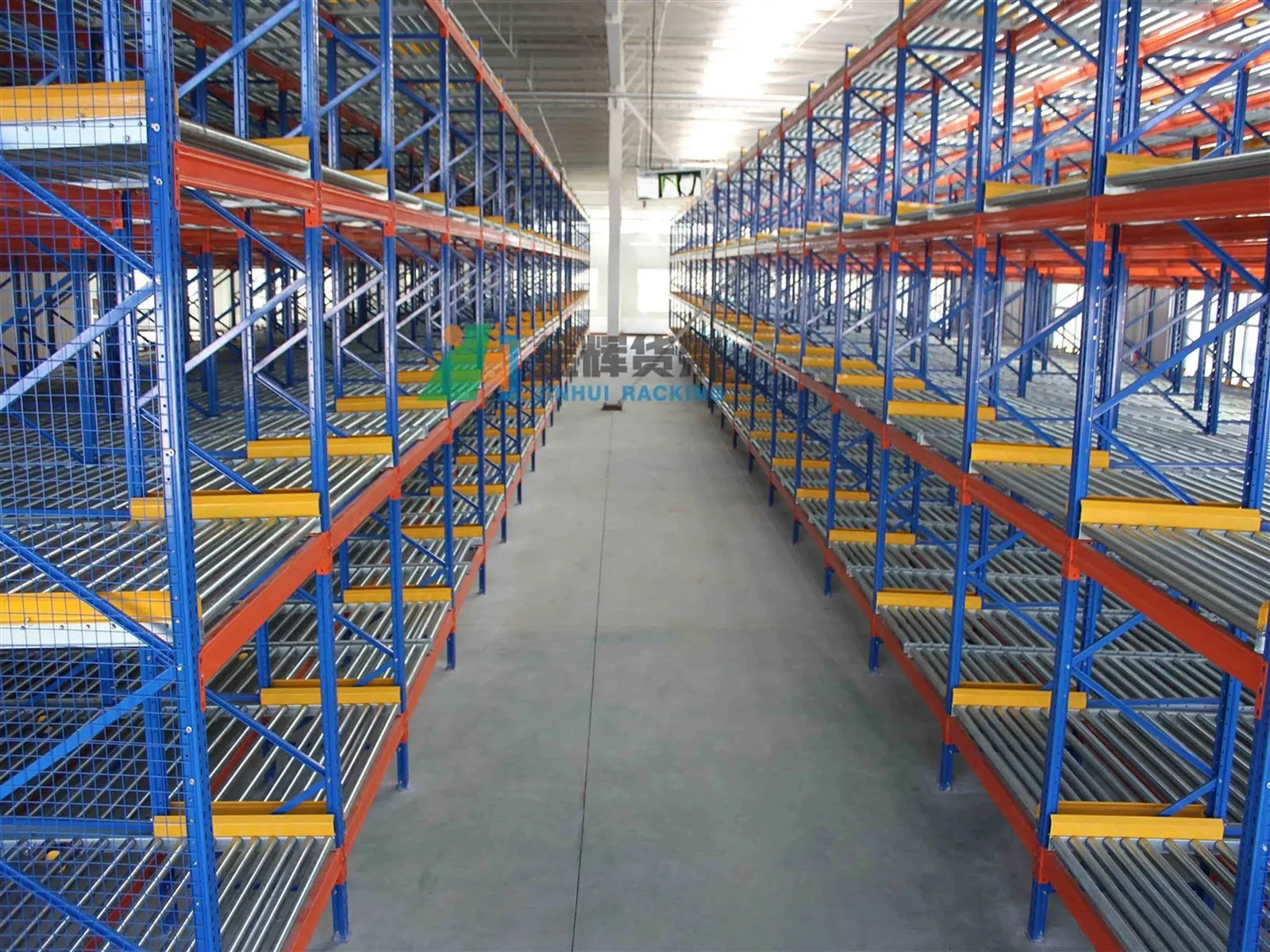 Sinopec warehouse gravity flow racking system for FIFO storage Sinopec warehouse gravity flow racking system for FIFO storage